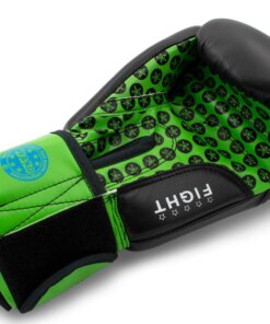 Boxhandschuh Fight Schwarz-Grün Innenhand