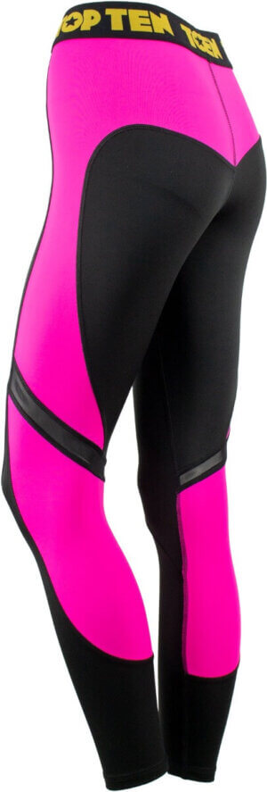 Fitness Leggings Black Pink Back Side