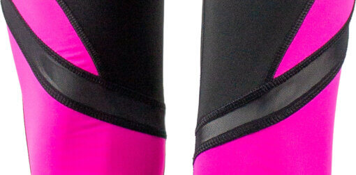 Fitness Leggings Black Pink Detail
