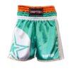 thai-kickboxing-shorts-topten-star-green-front